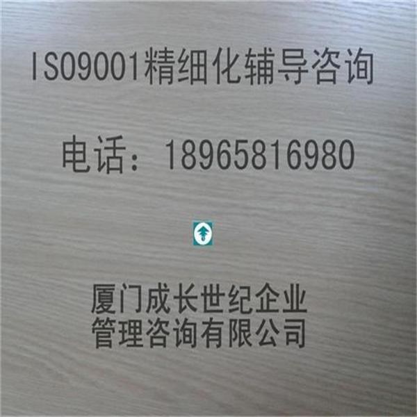 江西ISO9001质量管理体系精细化辅导培训